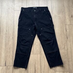 Abercrombie & Fitch Authentic Rigid Denim Loose Fit Black Jeans Men’s 33